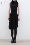 marc le bihan turtleneck dress 21961 E23 black